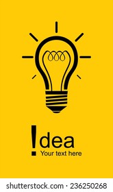 Light Bulb icon, elegant bulb icon