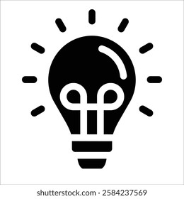 Light Bulb Icon Element For Design