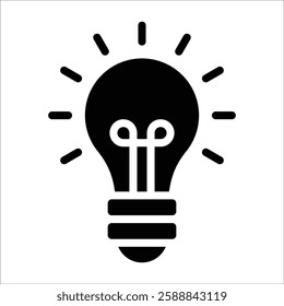 Light Bulb Icon Element For Design