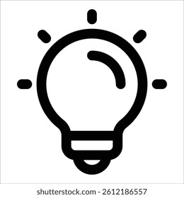Light Bulb Icon Element For Design
