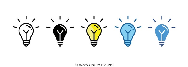 Light Bulb Icon Element For Design
