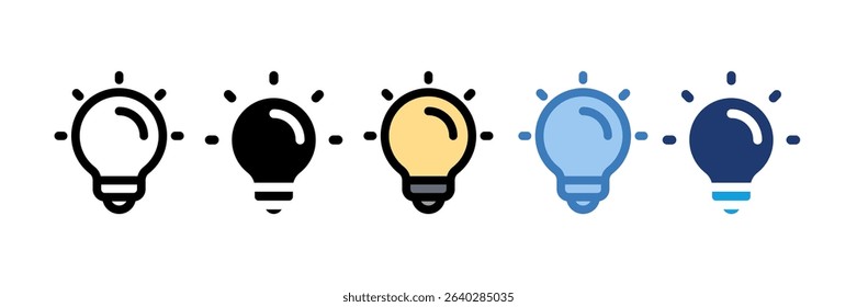 Light Bulb Icon Element For Design
