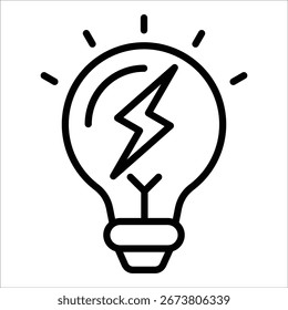 Elemento de icono de bombilla para el diseño