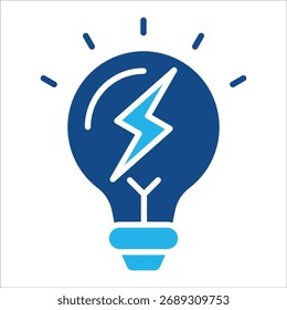 Light Bulb Icon Element For Design