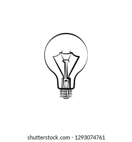 Light bulb icon. Element of lighting icon. Thin line icon for website design and development, app development. Premium icon