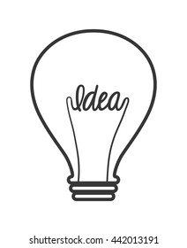 Light bulb icon. Energy or idea design. Vector graphic