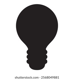Light bulb icon. Energy and thinking symbol. Creative idea and inspiration concept. Isolated vector illustration on white background.
