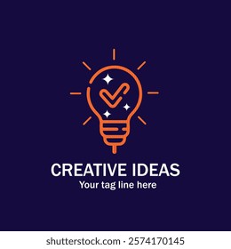 Light bulb icon. Energy and thinking symbol. Creative idea and inspiration concept. Isolated vector illustration on white background.