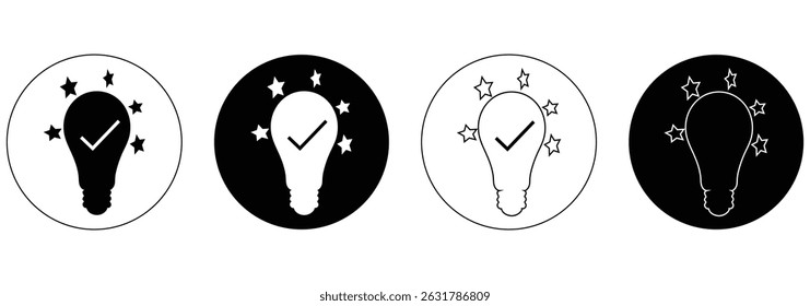 light bulb icon. It features the classic bulb shape with a rounded top and a narrower base. 
