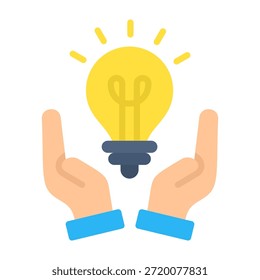 Icono de bombilla Ilustración vectorial de diseño plano