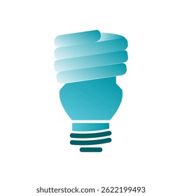 Light bulb icon in flat style