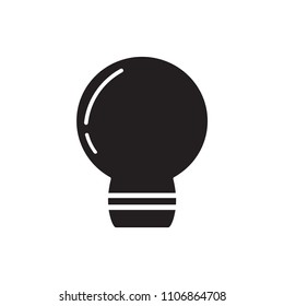 Light bulb icon flat vector template design trendy