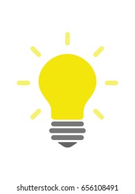 Light Bulb Icon, Good Idea Icon