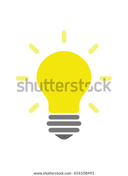 Light Bulb Icon Good Idea Icon Stock Vector (Royalty Free) 656108491