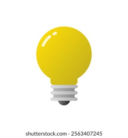 Light bulb icon in gradient style. Lamp, insight sign symbol