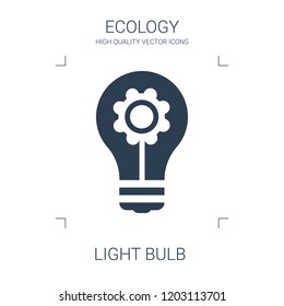 light bulb icon. high quality filled light bulb icon on white background. from ecology collection flat trendy vector light bulb symbol. use for web and mobile
