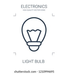 light bulb icon. high quality line light bulb icon on white background. from electronics collection flat trendy vector light bulb symbol. use for web and mobile