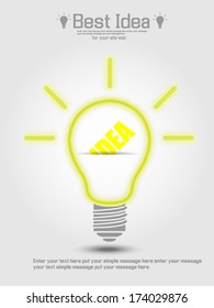 LIGHT BULB ICON IDEA