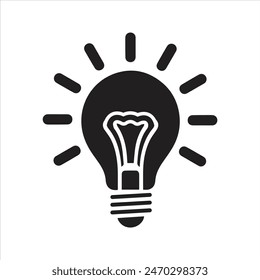 Light bulb icon. Idea icon