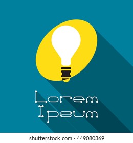 Light bulb icon. Idea concept. Vector illustration