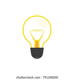 Light bulb icon. Idea concept. Vector illustration.