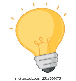 Icono de bombilla Idea y concepto de iluminación Vector