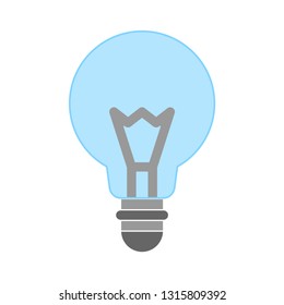light bulb icon- idea isolated , idea illustration - Vector idea concept. electricity sign symbol