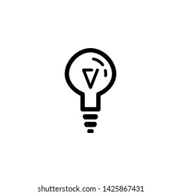 Light bulb icon. Idea sign