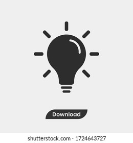 Light bulb icon . Idea sign