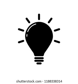 Light bulb icon ,idea icon style 