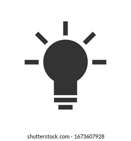 Light bulb icon. Idea symbol modern, simple, vector, icon for website design, mobile app, ui. Vector Illustration