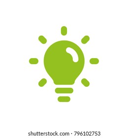 Light bulb icon, idea symbol