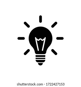 Light bulb icon. Idea icon vector