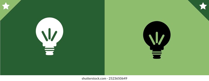 Light Bulb Icon Ideal for Ideas and Innovation Illustrations