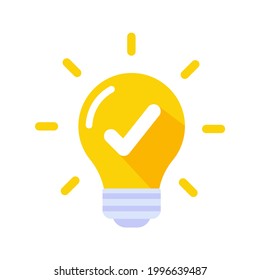Icono de la bombilla. Ideas de bombilla ligera y creatividad. Pensamiento analítico para el procesamiento de innovaciones