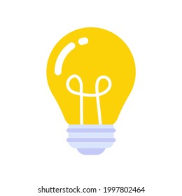 Icono de la bombilla. Ideas de bombilla ligera y creatividad. Pensamiento analítico para el procesamiento de innovaciones