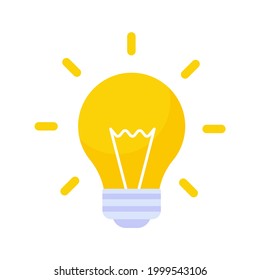 Light bulb icon. Light bulb ideas and creativity. Analytical Thinking for Innovation Processing