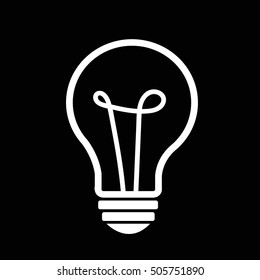 Light bulb icon illustration design