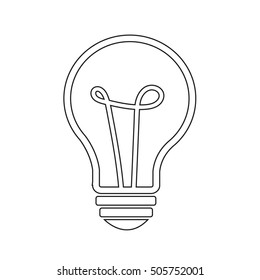 Light bulb icon illustration design