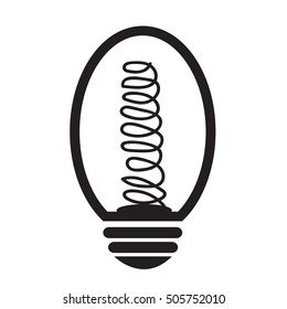 Light bulb icon illustration design