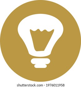 Bombilla, ilustración de icono, vector sobre fondo blanco