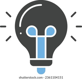 Light Bulb Icon image. Suitable for mobile application.