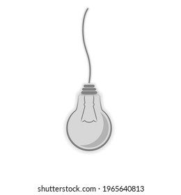 Light bulb icon. Innovation Idea bulb icon in flat. Vector illustration.