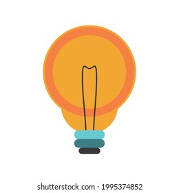 light bulb icon isolated icon
