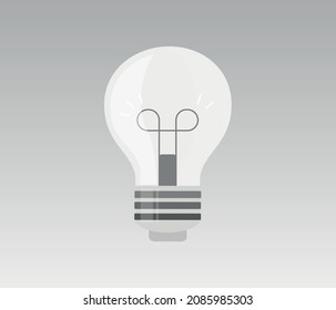 light bulb icon isolated. editable vector.
