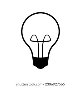 Icono de la lámpara aislado en fondo blanco