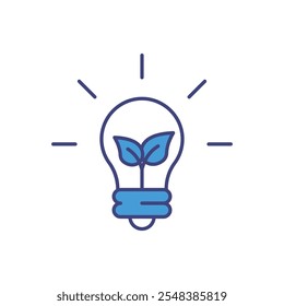 Light bulb icon isolated on a white background. Vector illustration.