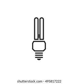 light bulb icon isolated on white background