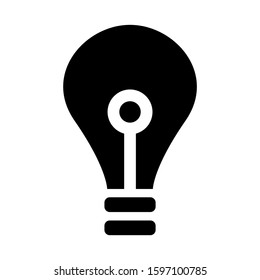 light bulb icon isolated sign symbol vector illustration - high quality black style vector icons
