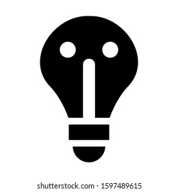 light bulb icon isolated sign symbol vector illustration - high quality black style vector icons
